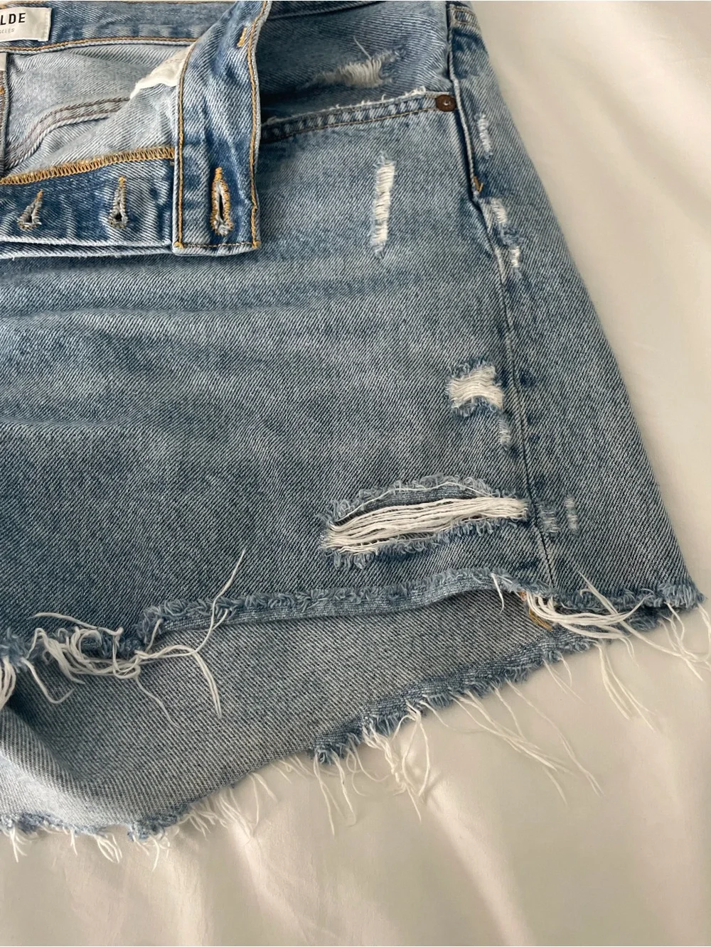 Agolde denim shorts